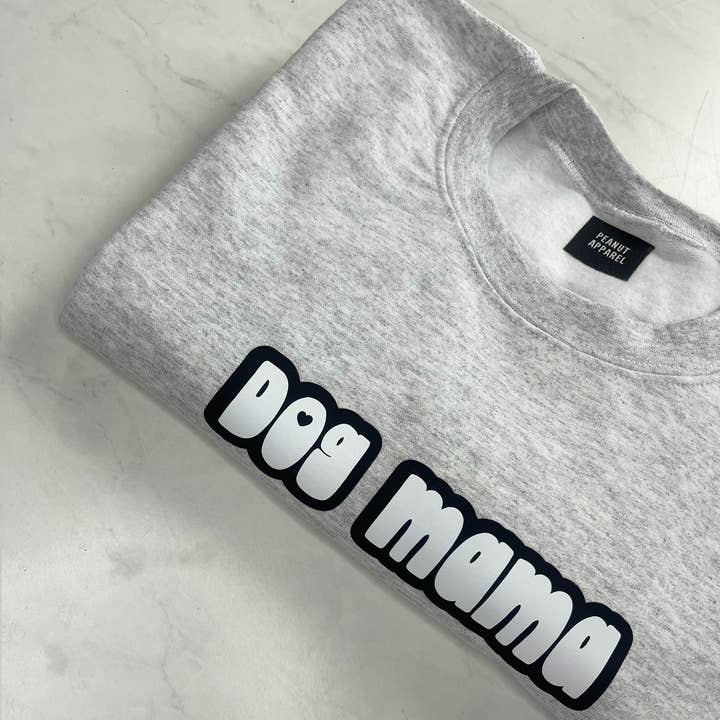 Groovy Dog Mama Sweatshirt for wholesale by Peanut Apparel
