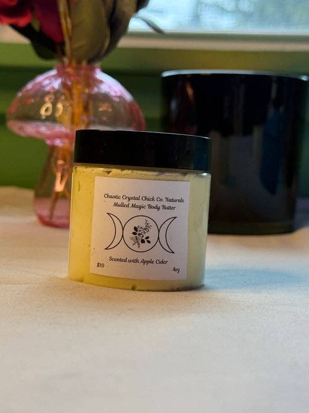 Mulled Magic Body Butter for wholesale by Chaotic Crystal Chick Co.