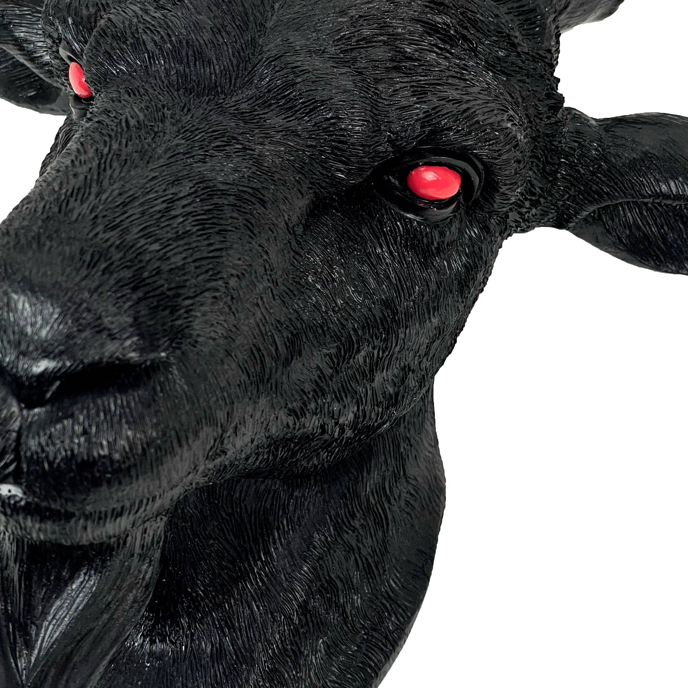 Zeckos - Wholesale Wall Accent - Black Baphomet Goat Head Sabbattic Occult Wall Hanging3