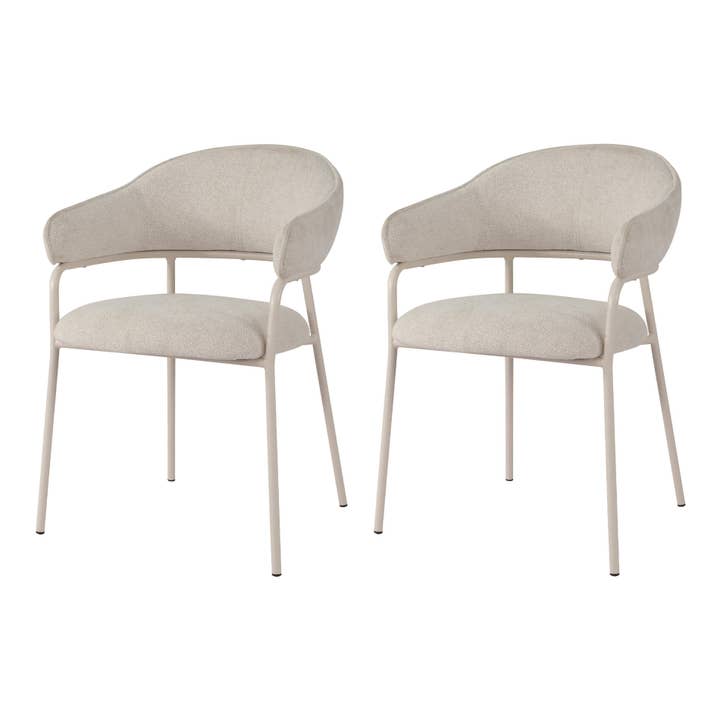 Sillas 82,5x57x56,5 Tejido Poliéster Acero SET 2 piezas para venta al por mayor de Mobili Rebecca