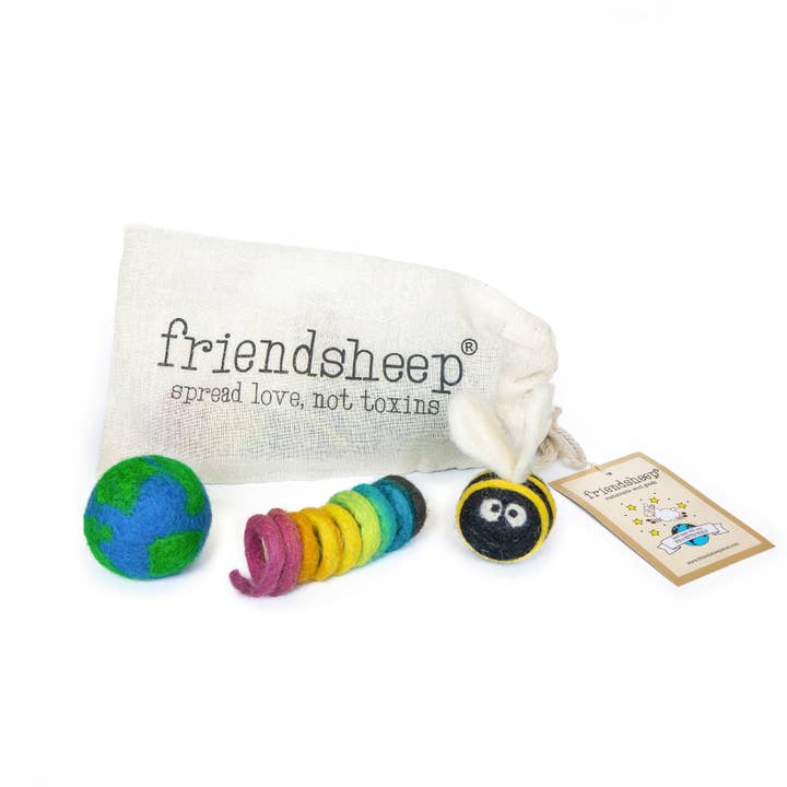 Jouets écologiques pour chats Cats For The Planet - Lot de 3 pour la vente par Friendsheep