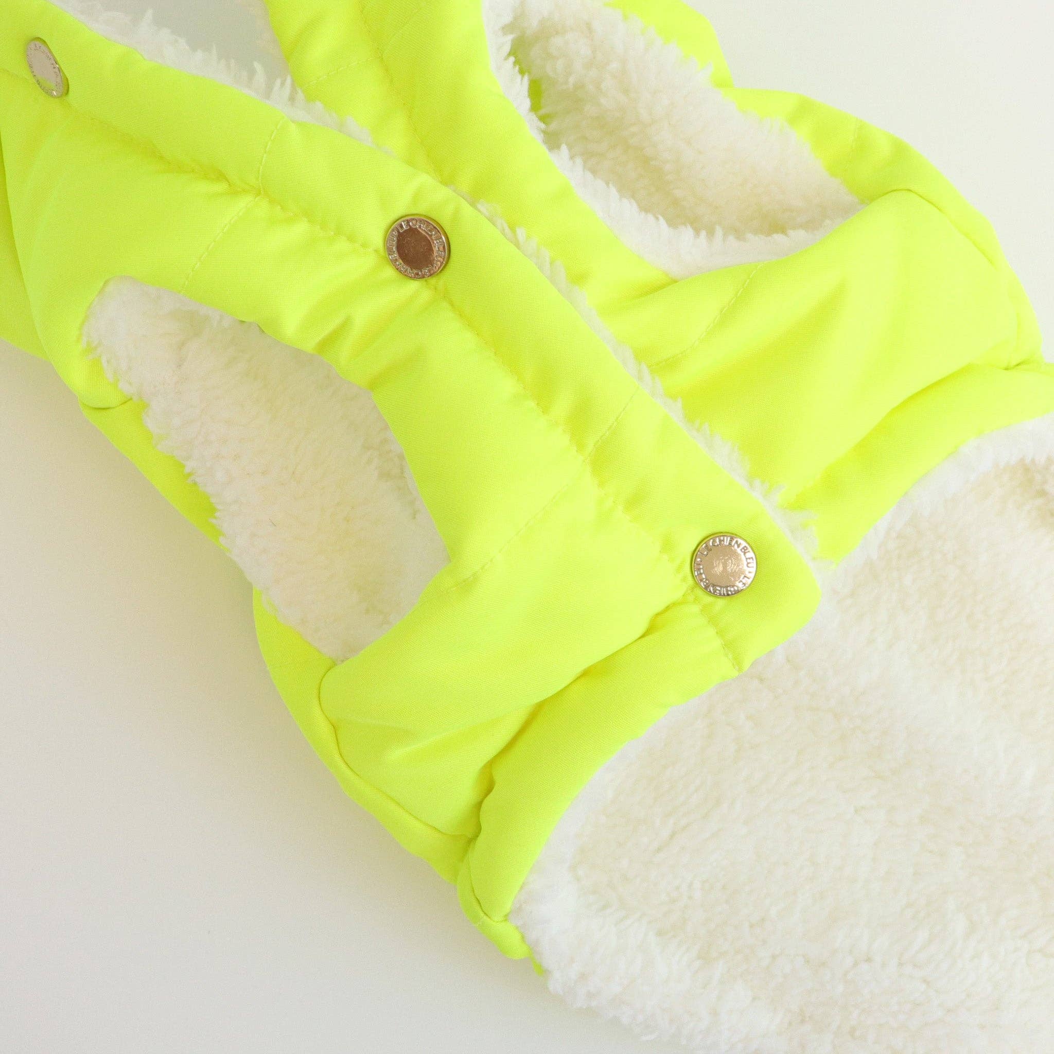 LCB Puffer Jacket - Neon Yellow for wholesale on Faire1