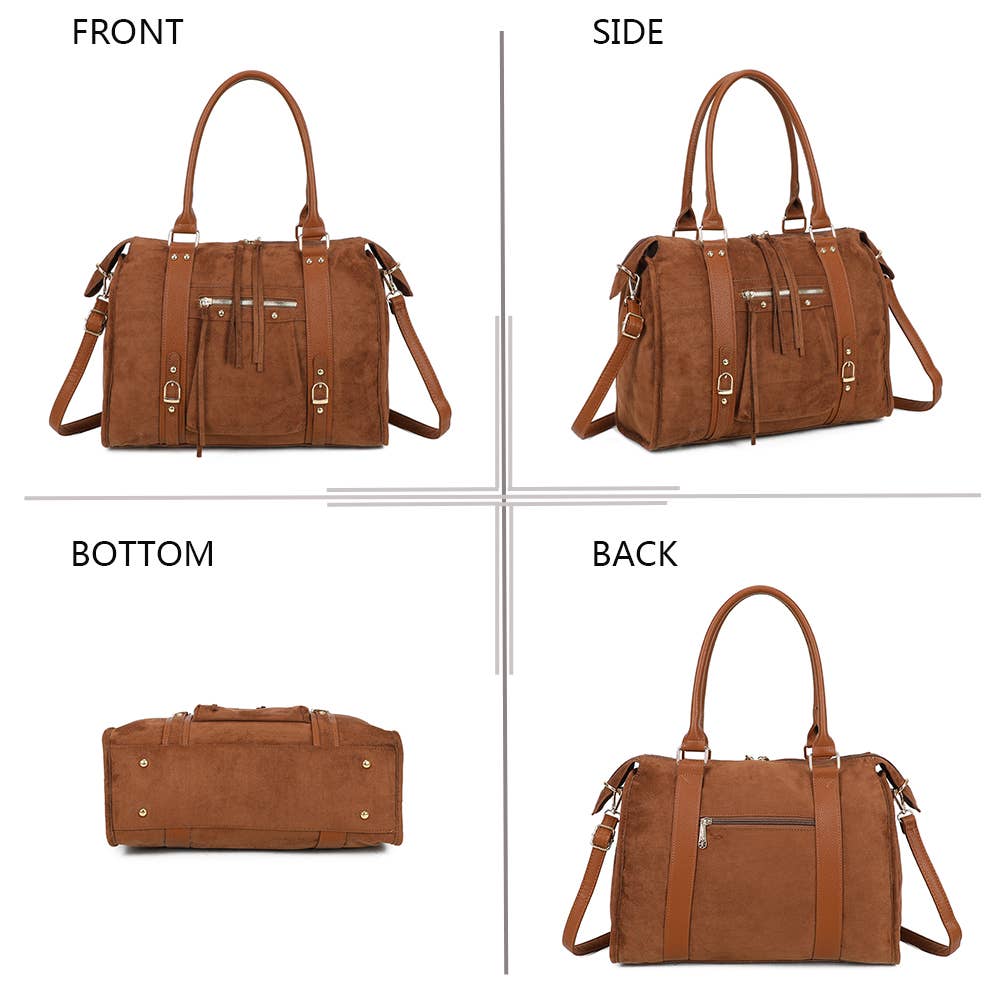 Gallantry – wholesale Top handle bag – women's – Skyla Suedine Large(R-1979-5A)15