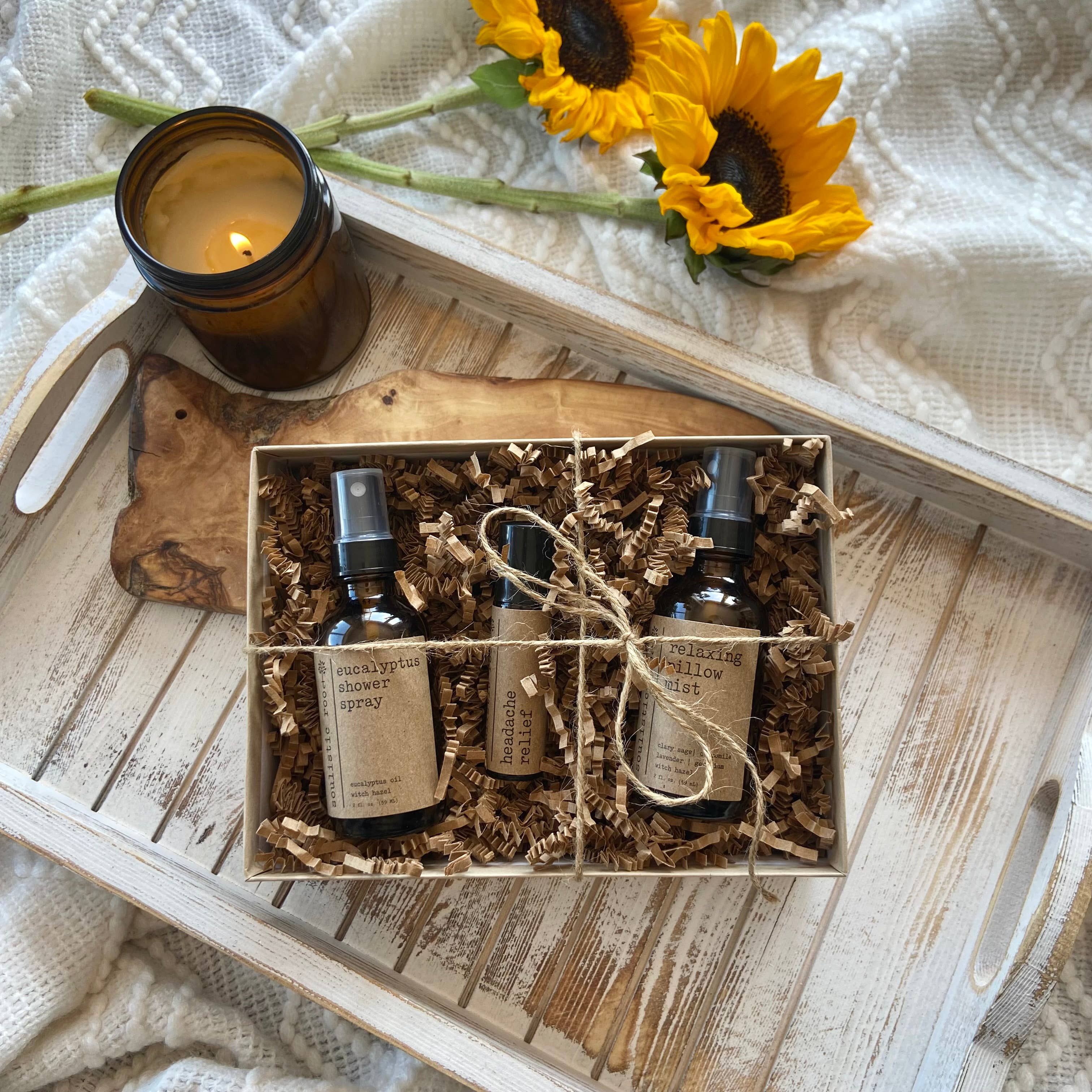 Soulistic Root - Essential Oils & Self Care Gifts - Vente Set de bain et corps - Best Sellers Trio | Coffret cadeau spa relaxant pour femmes8
