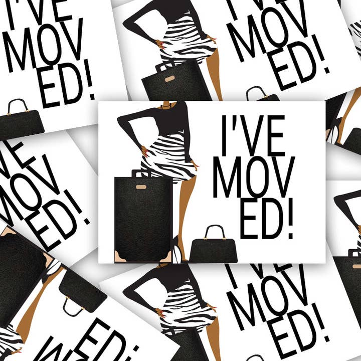 Ive Moved Post Card Set for wholesale by Paper Rehab