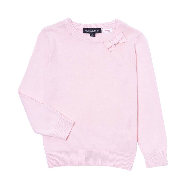 GIRLS LONG SLEEVE BOW SWEATER for wholesale by Silver Jeans