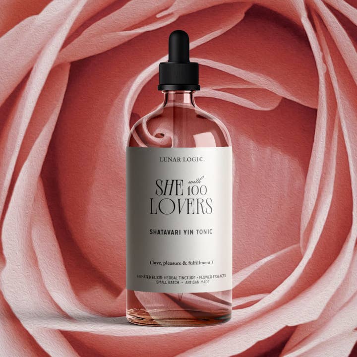 SHE with 100 LOVERS / Shatavari Yin Tonic for wholesale by Lunar Logic Wild Apothecary