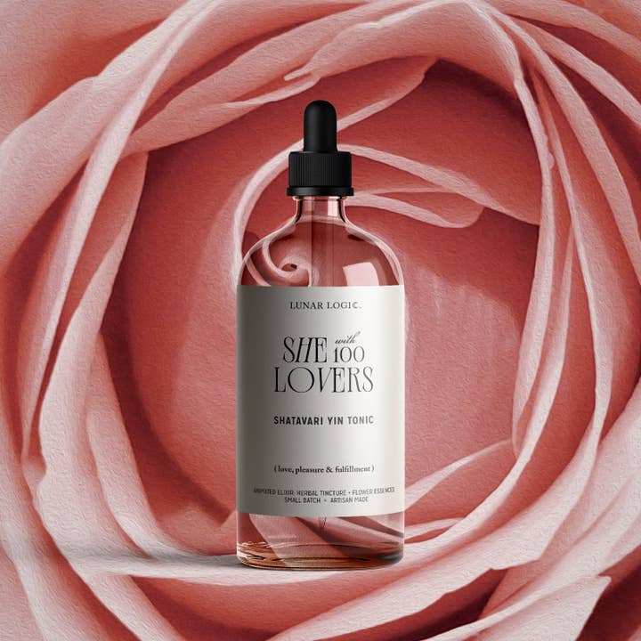 SHE with 100 LOVERS / Shatavari Yin Tonic for wholesale by Lunar Logic Wild Apothecary