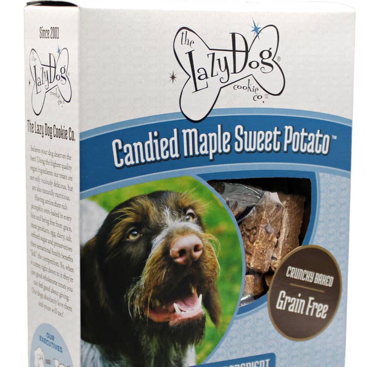 Candied Maple Sweet Potato for wholesale by The Lazy Dog Cookie Co., Inc.