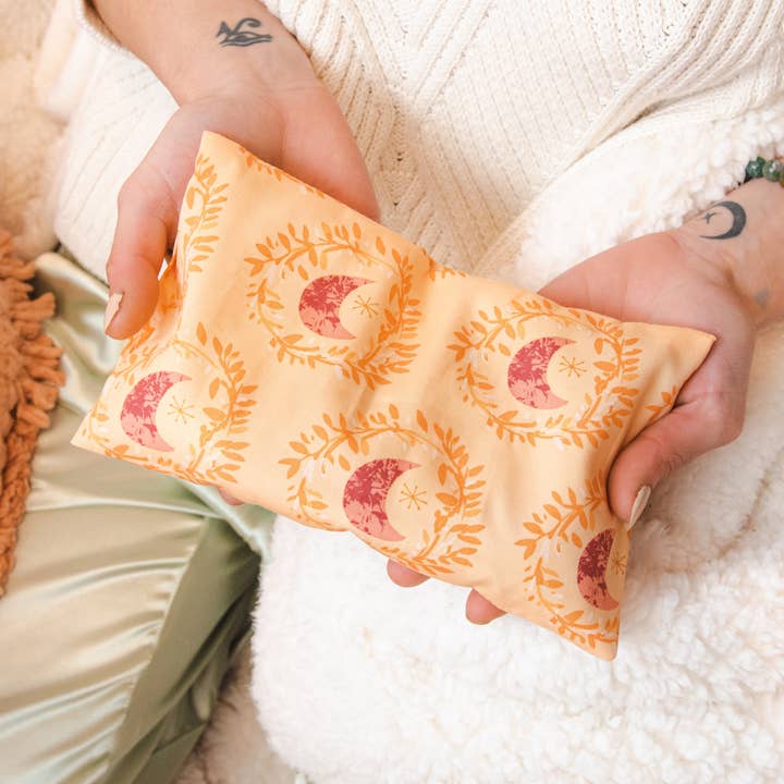 Two Birds Eco Shop - Wholesale Spa/Therapy Pillow - Weighted Aromatherapy Eye Pillow - Moons3