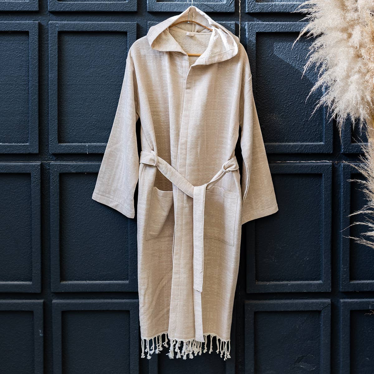 Kikoya - Wholesale Robe - Unisex - Terrybacked Bathrobe Turkish Cotton Light Weight Hood Quick10