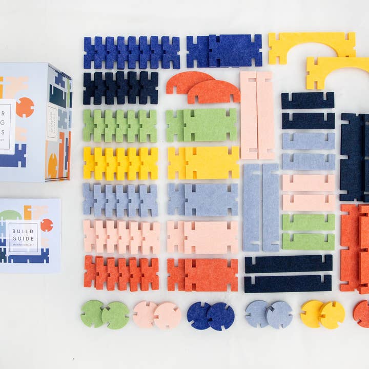 Lowercase Toys - Wholesale Blocks - Kids Baby - Interlocking Blocks - Architectural Set