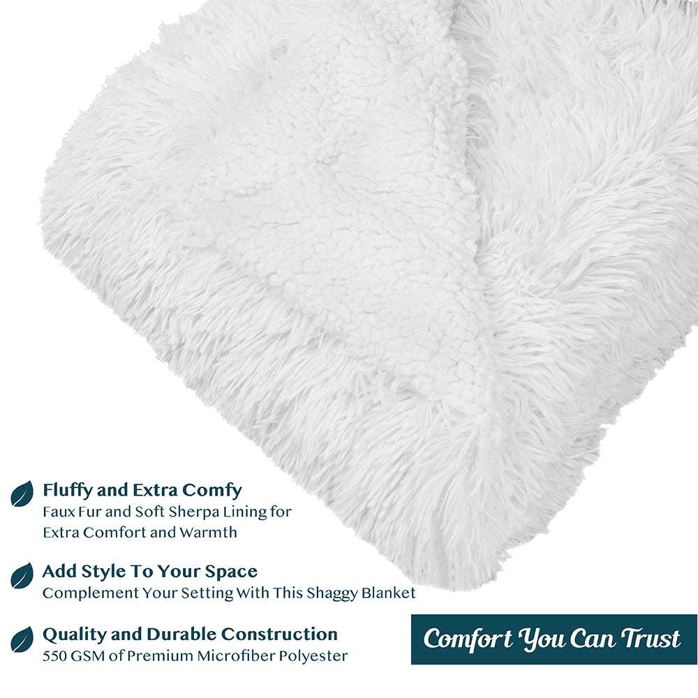 Pavilia - Wholesale Decoratiedeken - Pluche Sherpa Plaid van Imitatiebont52