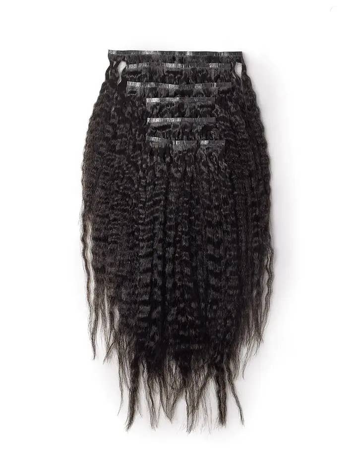 Unsichtbare Clip-in Extensions Kinky Straight für den Großhandel von TAPESINSILK