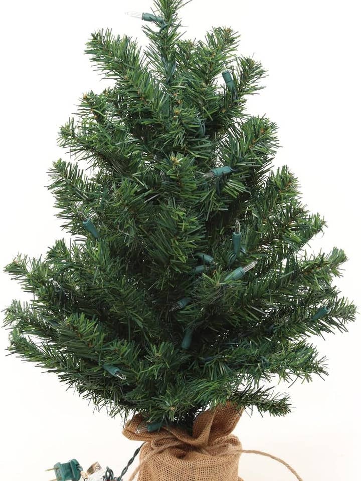 2-delige Noordelijke Spar Kerstboom met Jute Basis voor wholesale door Larksilk