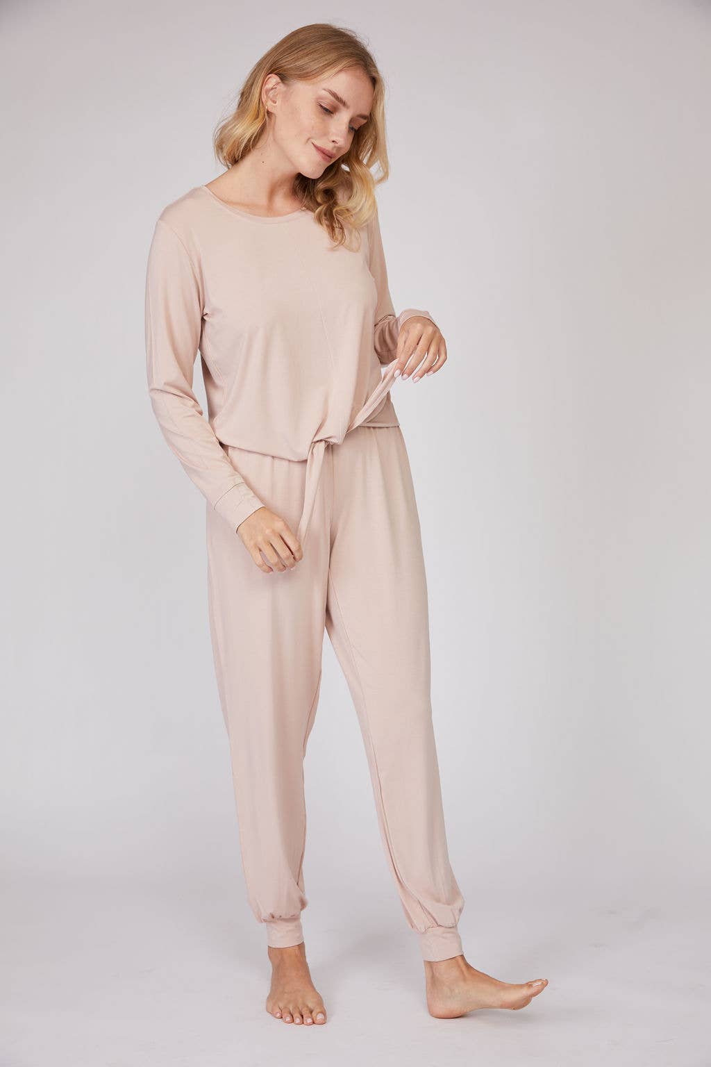 Pure Fiber - Wholesale Loungeset - Dames - Bamboe Loungewear Set met Lange Mouwen – 2-delige Zachte Comfortset1