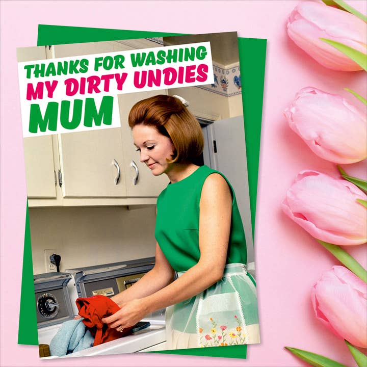 Dean Morris Cards – Großhandel Muttertagskarten – Grußauto zum Muttertag „Thank For Washing My Dirty Undies“1