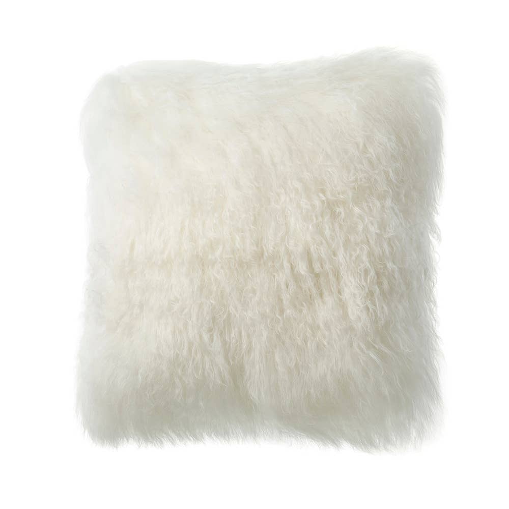Fibre by Auskin USA - Wholesale Throw/Decorative Pillow - Tibetan Lambskin Pillow Square4