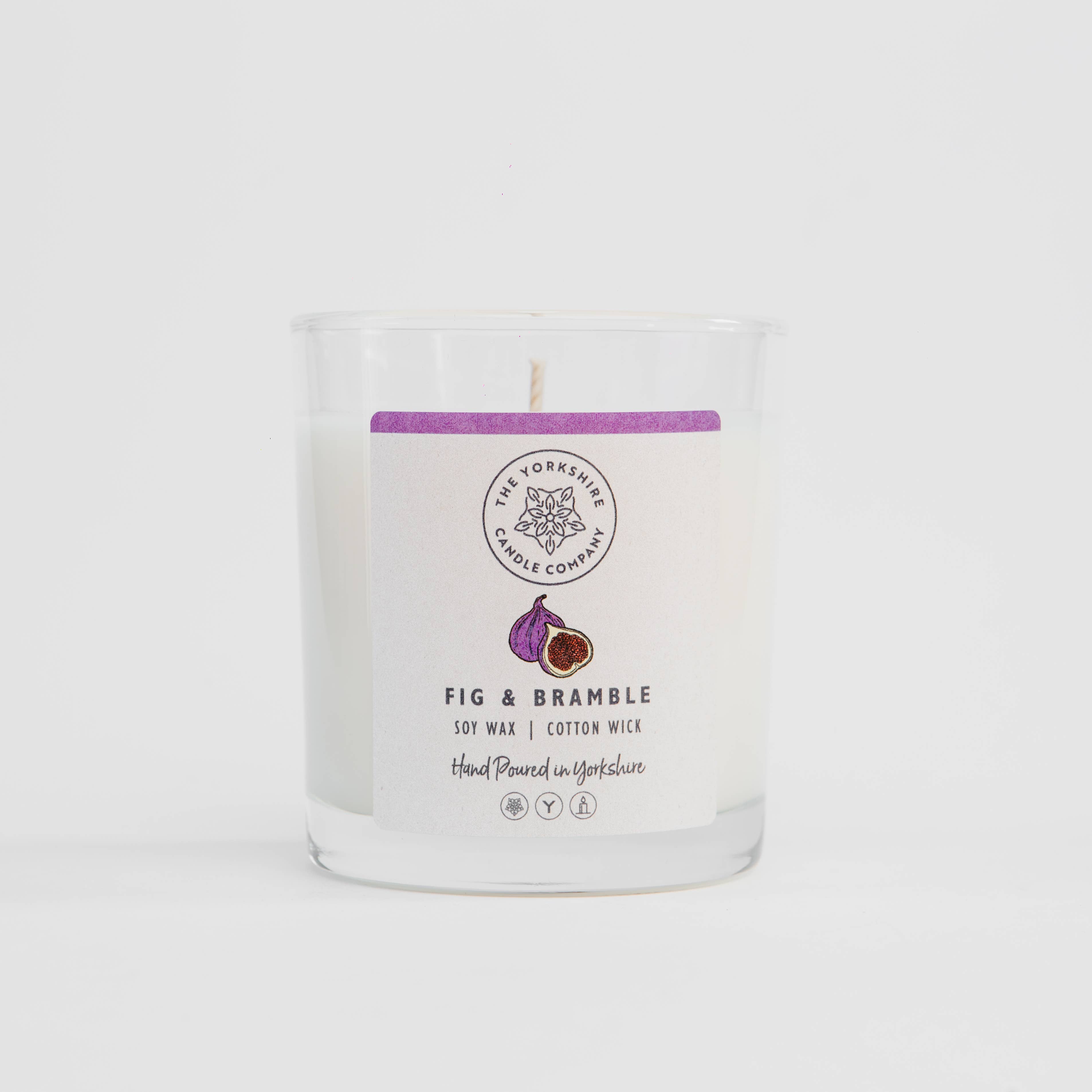 The Yorkshire Candle Company Limited - Wholesale Jar/filled candle - Fig & Bramble Glass Tumbler | Scented Candle | Soy Wax