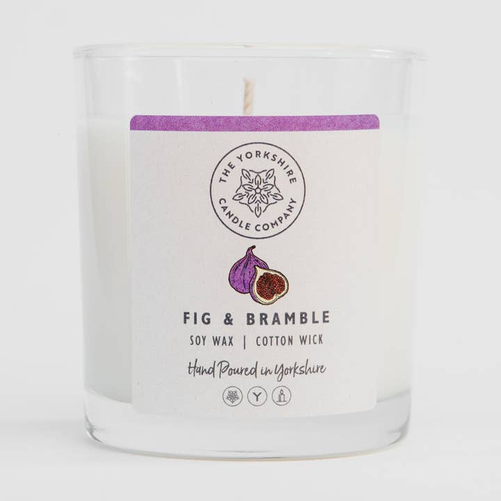 The Yorkshire Candle Company Limited - Wholesale Jar/filled candle - Fig & Bramble Glass Tumbler | Scented Candle | Soy Wax0