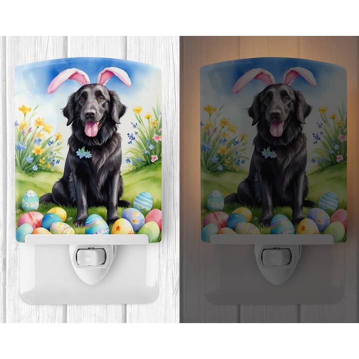 Caroline's Treasures - Wholesale Night light - Flat-Coated Retriever Easter Egg Hunt Night Light DAC50341
