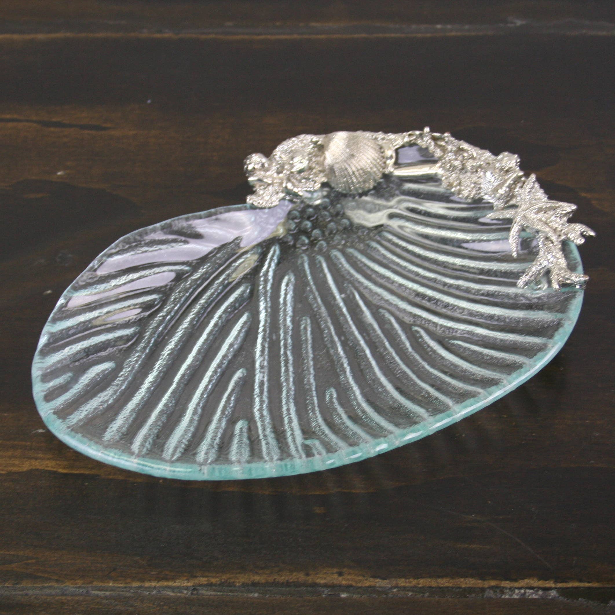 Housewares & Tabletops by Contrast Inc. - Wholesale Decorative Tray - Tray with Shell/Coral1