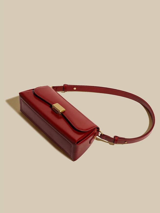 Sook Stainable – Engroshandel Skuldertaske – til kvinder – Ægte læder kuvert baguette taske3