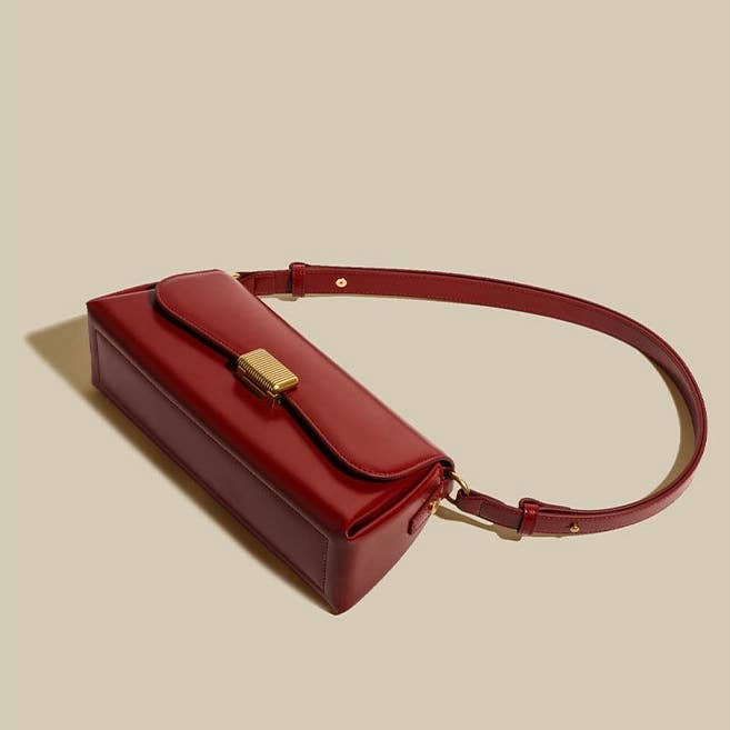 Sook Stainable – Engroshandel Skuldertaske – til kvinder – Ægte læder kuvert baguette taske3