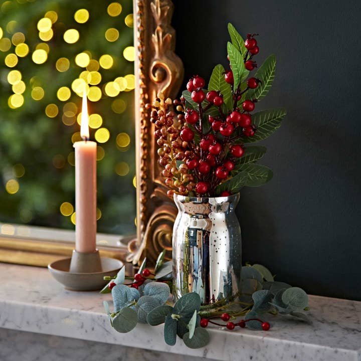 The Paper High Gift Company Limited - Vente Vases - Vase en verre effet argenté antique - Fait main