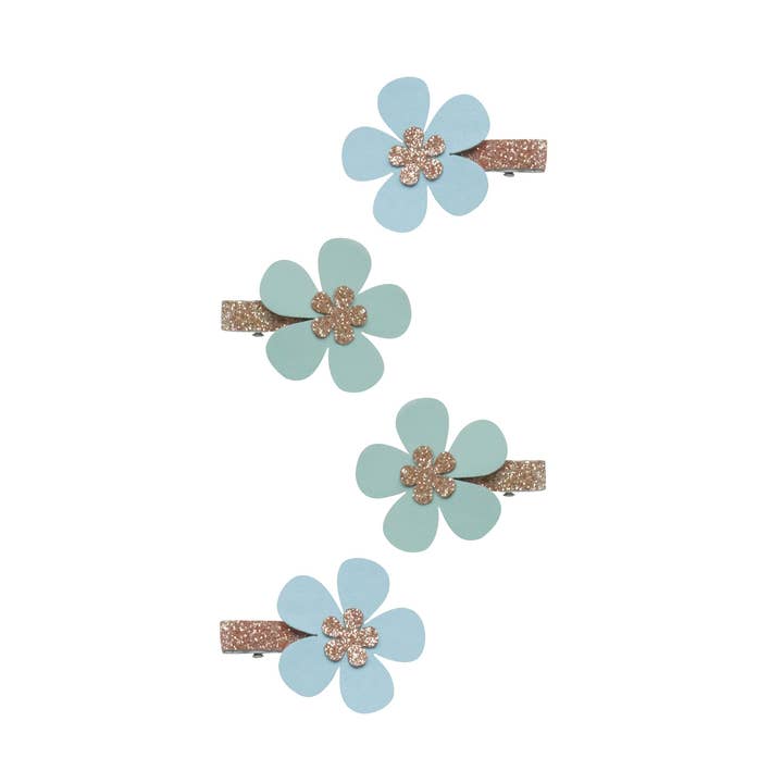 Anemon Hårklämmor | Aqua för wholesale av Billy loves Audrey