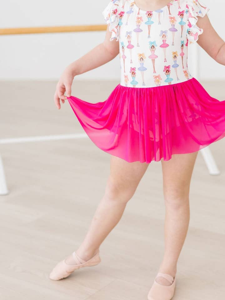 Mila & Rose - Wholesale Leotard - Kids - Ballerina Bows S/S Twirl Leotard