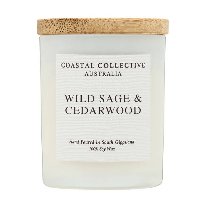 Coastal Collective Australia - Wholesale Jar/filled candle - Wild Sage & Cedarwood Mini Jar Candle0