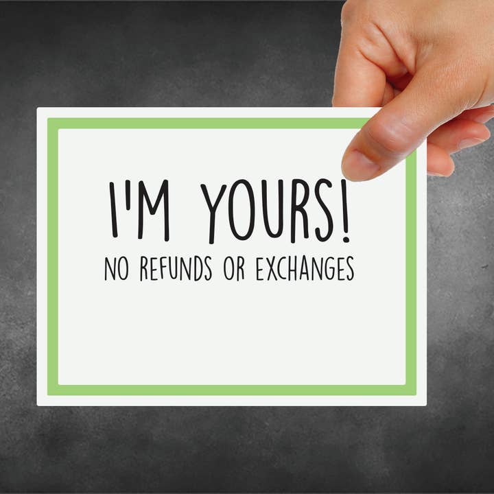 Snarky Card - Anniversary - I'm Yours for wholesale by Snarky Megs