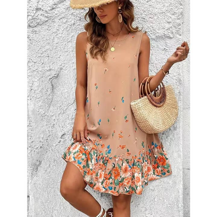 Multi Summer Elegant Vibe Slimming Floral Dress ZK2958 for wholesale on Faire