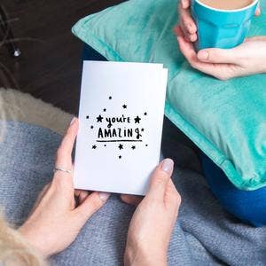 'You're amazing' Greeting Card for wholesale by Ellie Ellie LTD