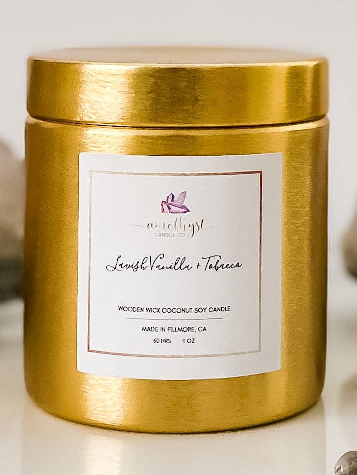 vanille somptueuse + tabac pour la vente par Amethyst Candle Co.
