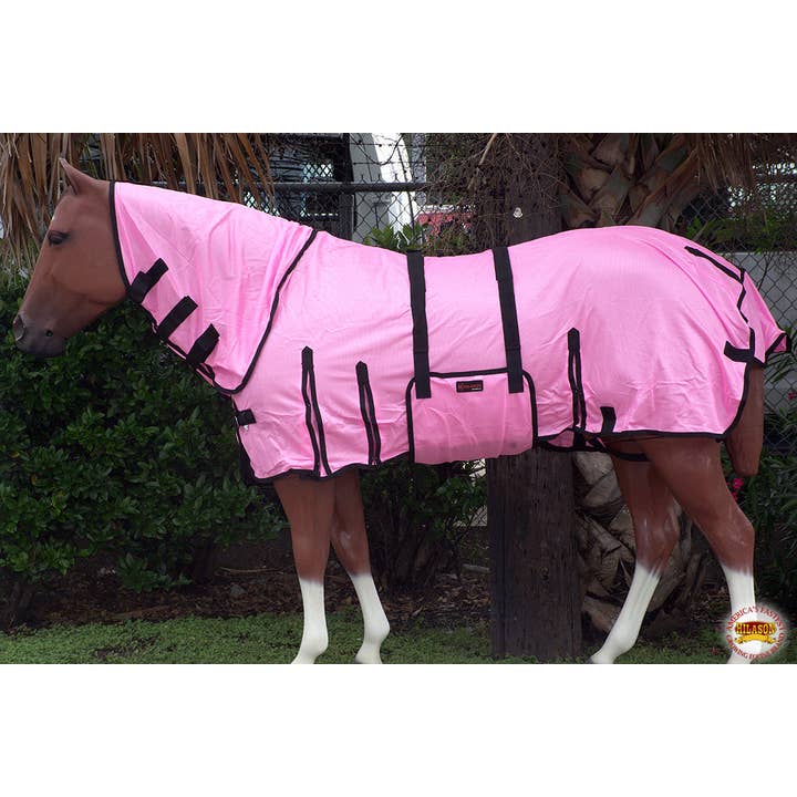 HILASON - Wholesale Horseback Riding Gear - 66-84" Uv Protect Mesh Bug Mosquito Horse Fly Sheet Summer