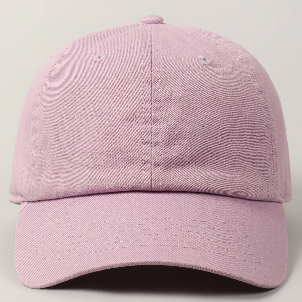 Fashion City - Wholesale Baseball Cap - Unisex - Stone Washed Cotton Solid Color Baseball Cap10