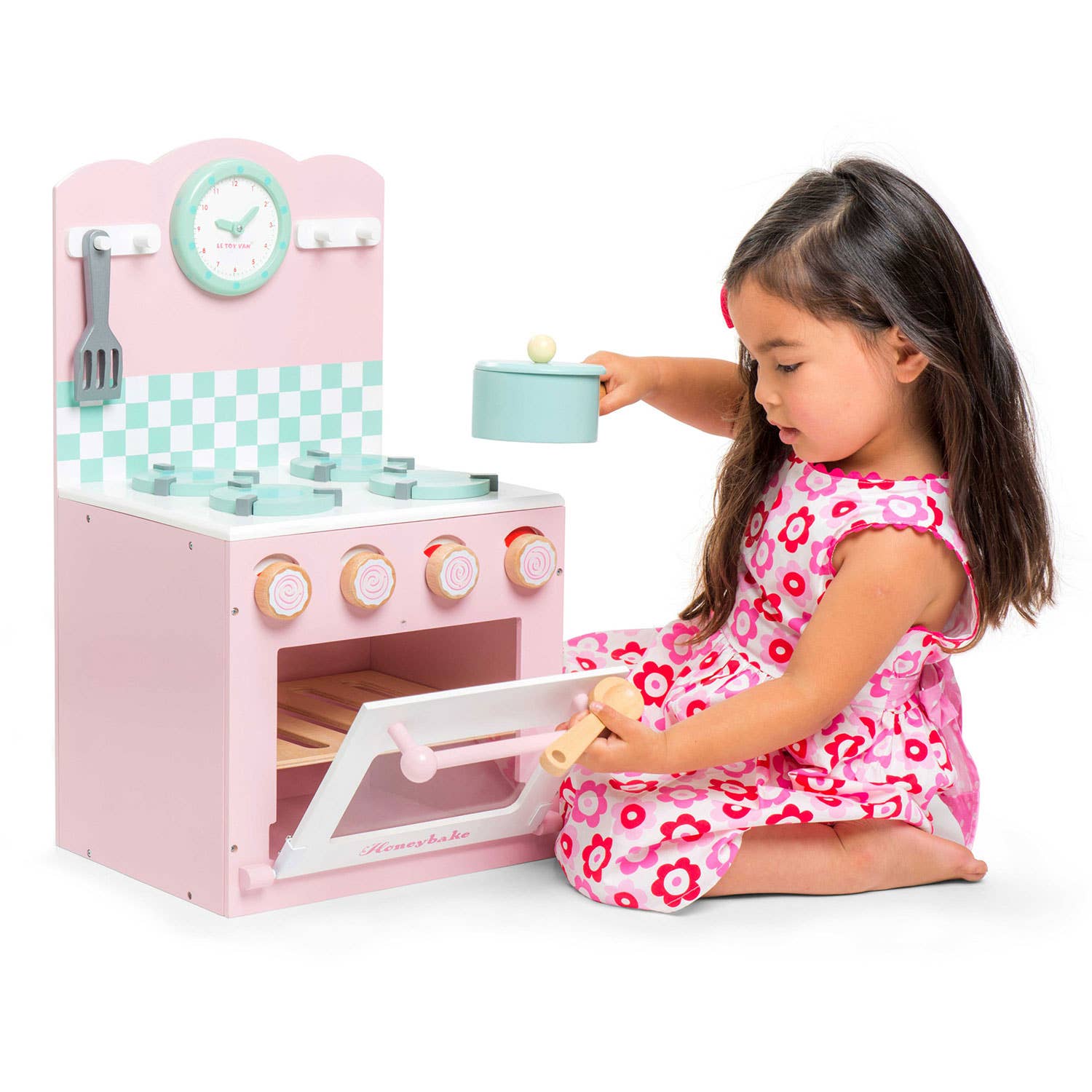 Le Toy Van - Wholesale Toy Set - Kids - Oven & Hob Pink TV303/Pink Oven & Hob Pink3