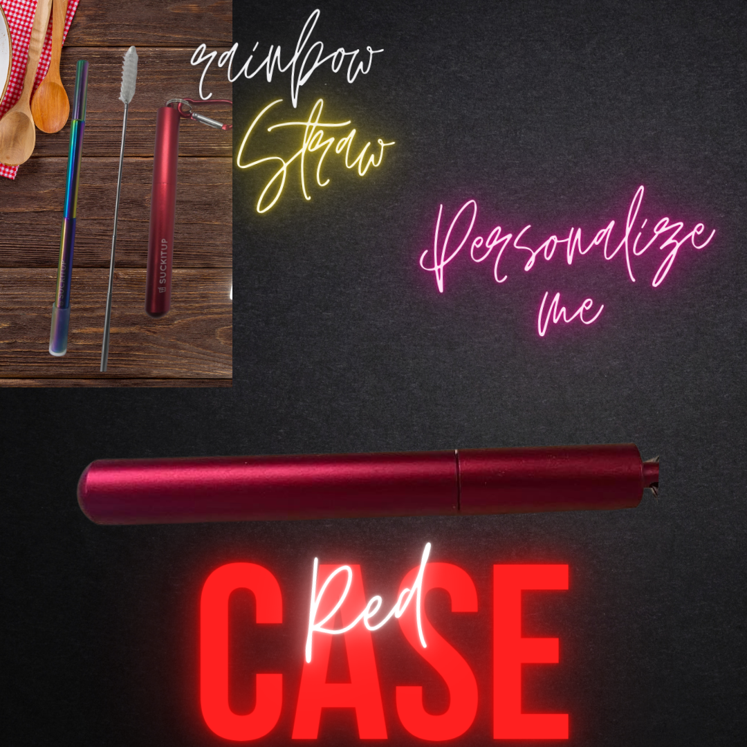 Suck It Up Straws - Vente Paille - Pailles métalliques télescopiques avec étui pour porte-clés et brosse de nettoyage10