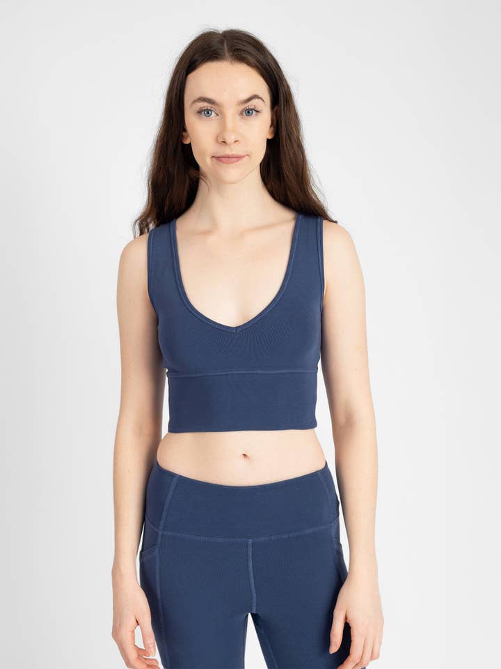 PlantTec™ Organic Reversible Crop Tank | Blueberry for wholesale by Happy Earth