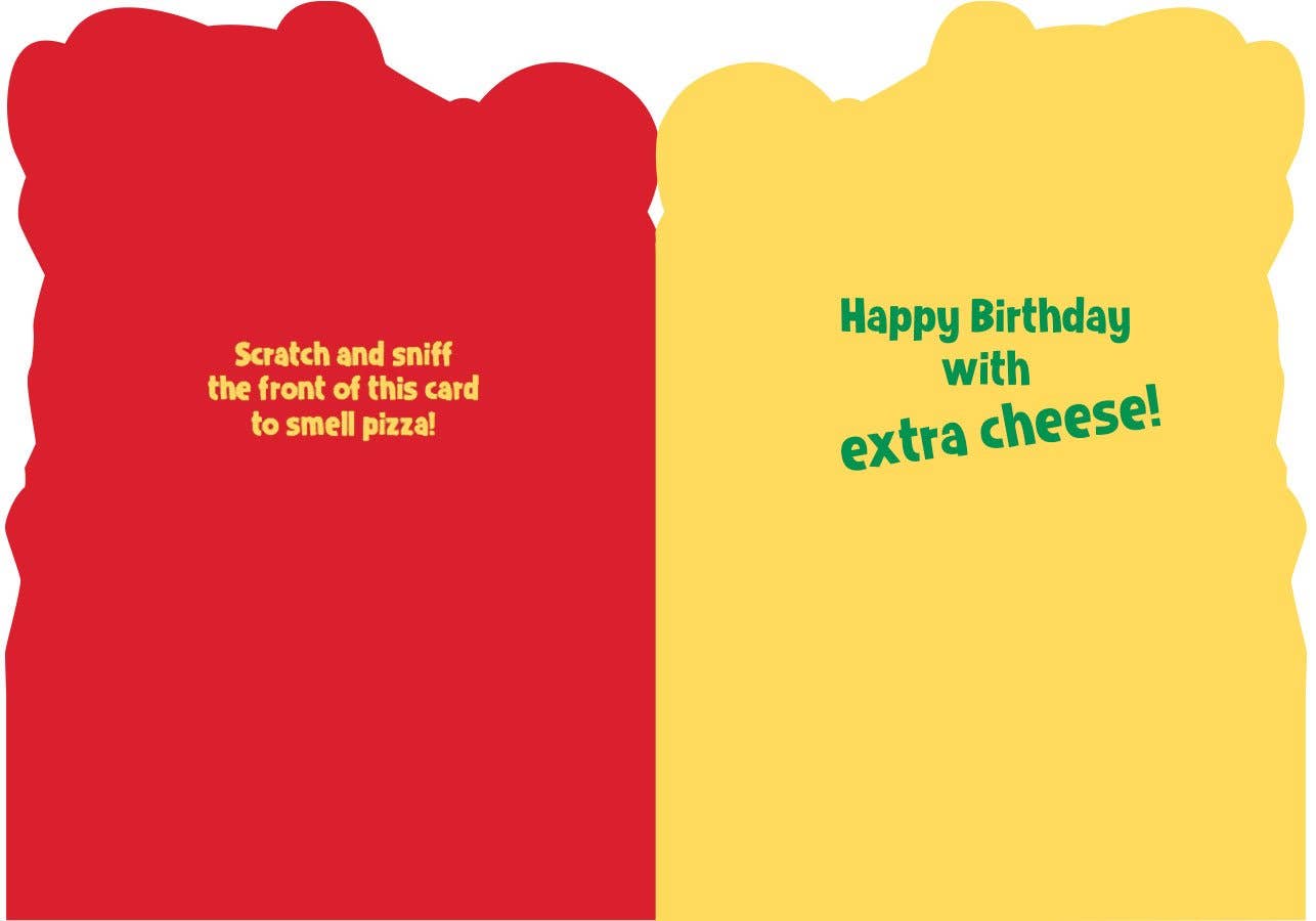 Paper House Productions - Wholesale Birthday Card - Pizza Scratch & Sniff Card1