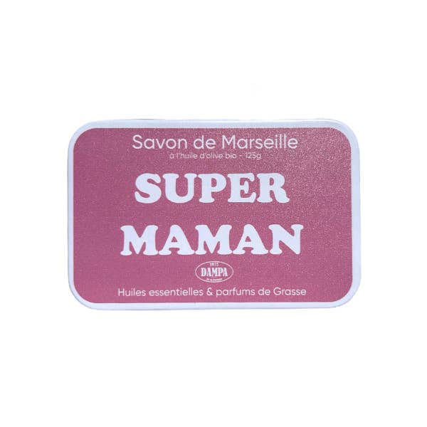 Dampa 1975 - Wholesale Bar Soap - Savon de Marseille "Maman" 125g with its metal box2