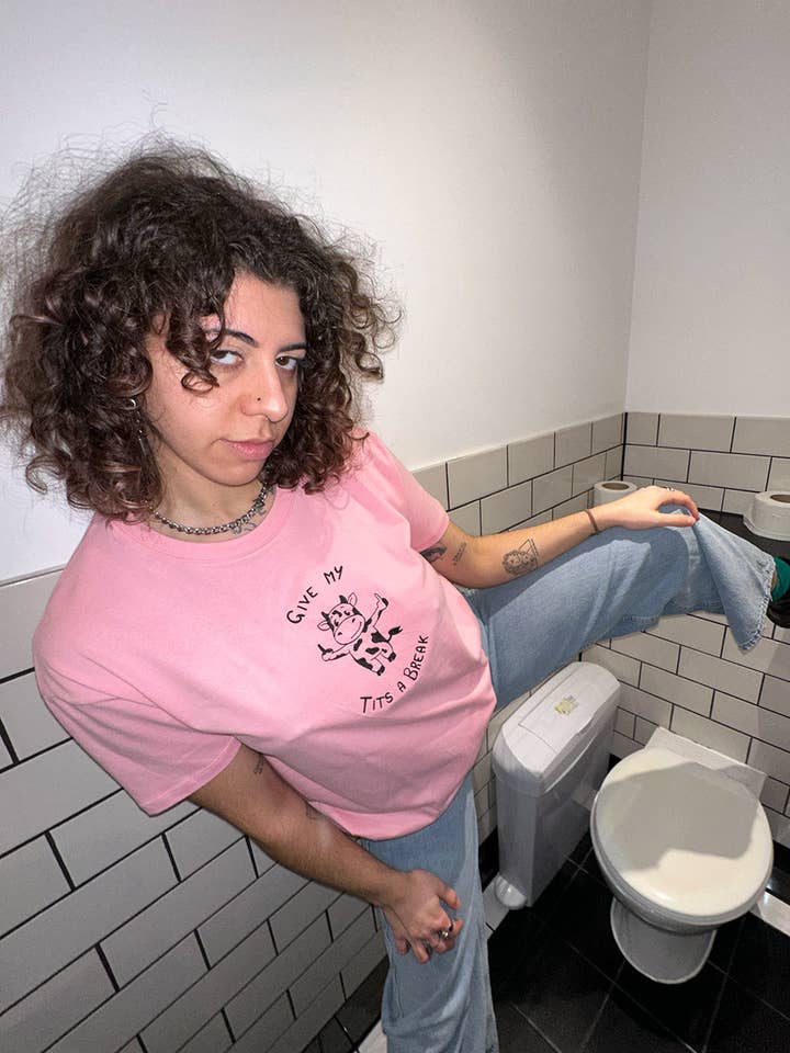 Give My Tits a Break – Tee for wholesale by Sara's threads