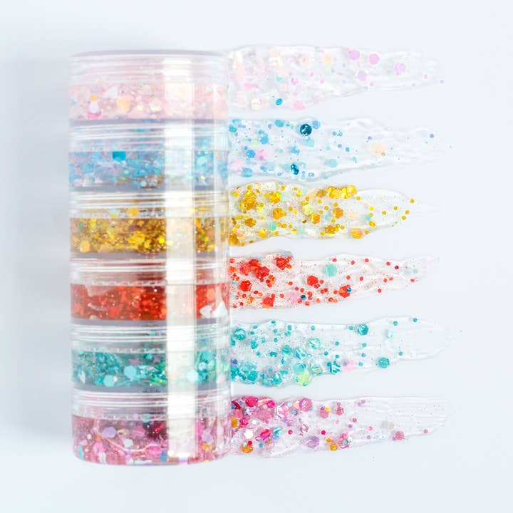 Jewel Tones Hair Glitter Stack | Fall 23 Collection for wholesale by Gussy Up Bow Co