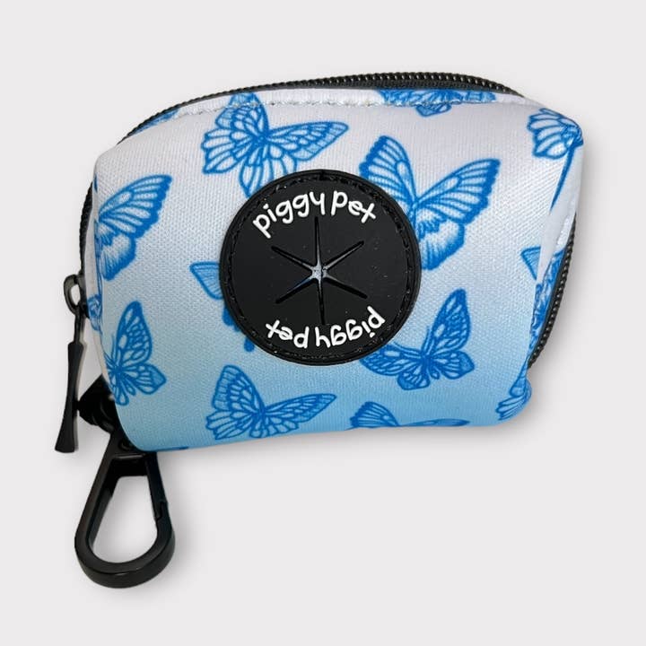 Blue Butterfly bag holder for wholesale by Piggy Pet