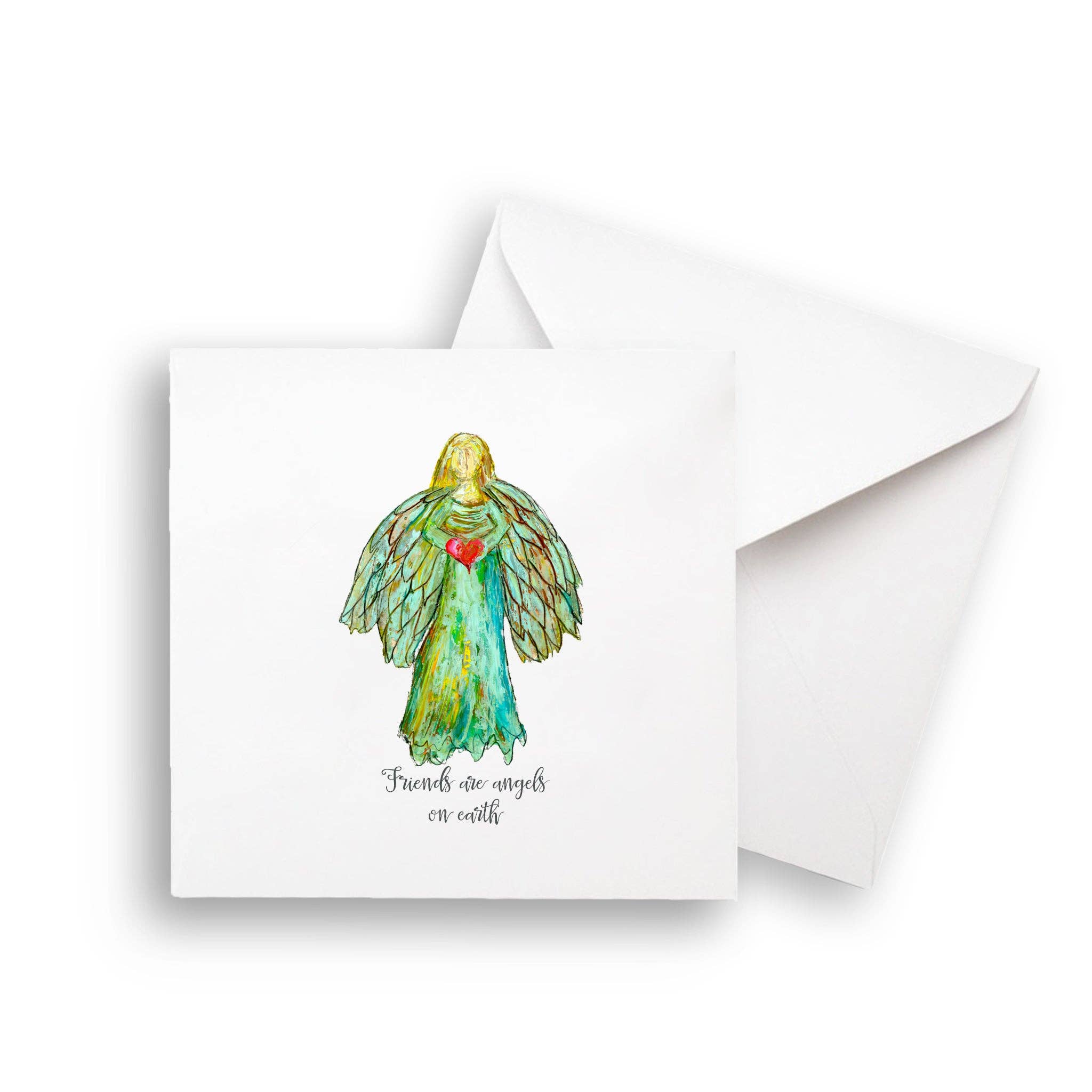 French Graffiti - Wholesale Tea Towel - Colorful Angel with Heart5