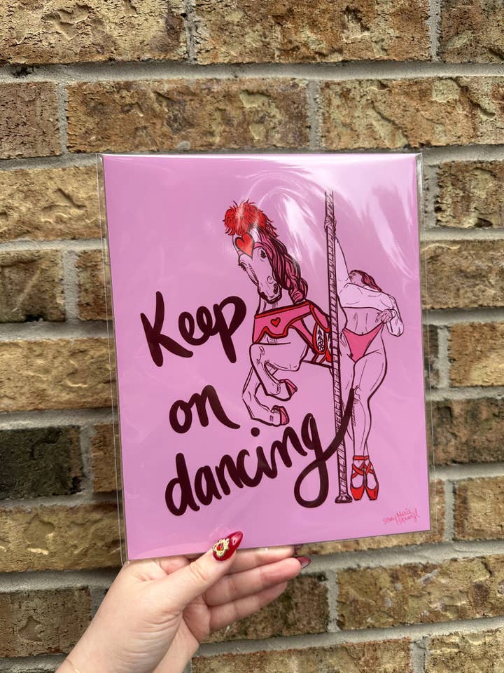 Keep on Dancing Art Print for wholesale by Stacy Marie Stranzl