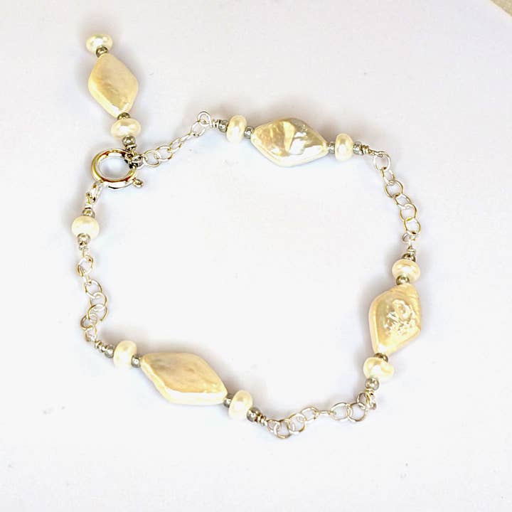 Pärl- och silverarmband för wholesale av Ping Ping Jewellery