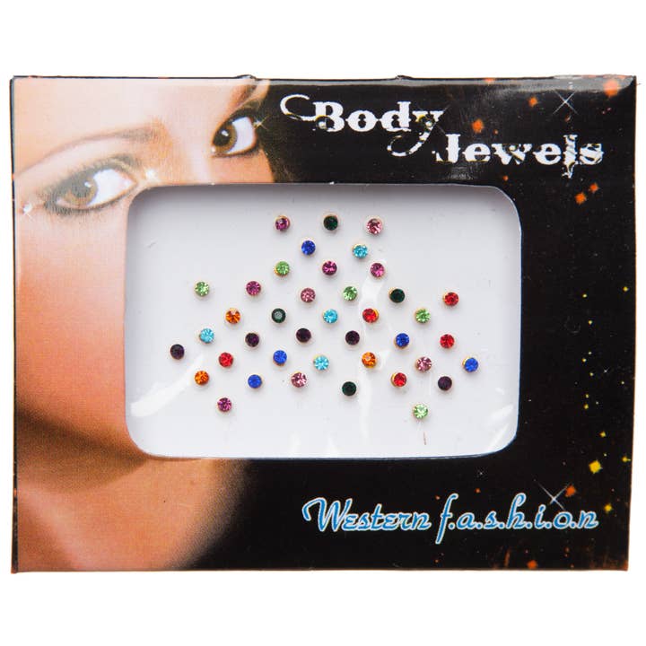 Western Fashion - Wholesale Body Glitter/Shimmer - Bindi Stones Carded1